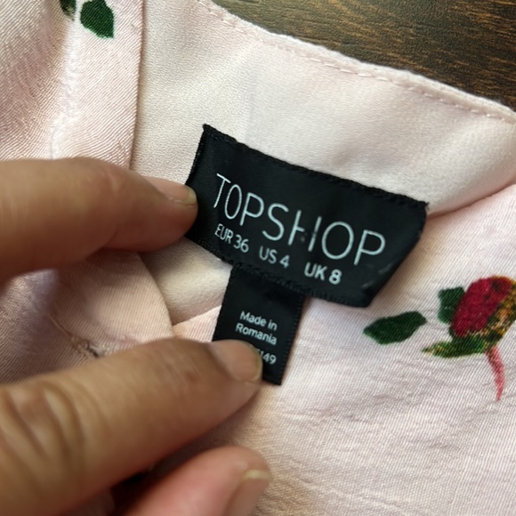 Topshop Rose Border Slip Midi Dress - Picture 4 of 7